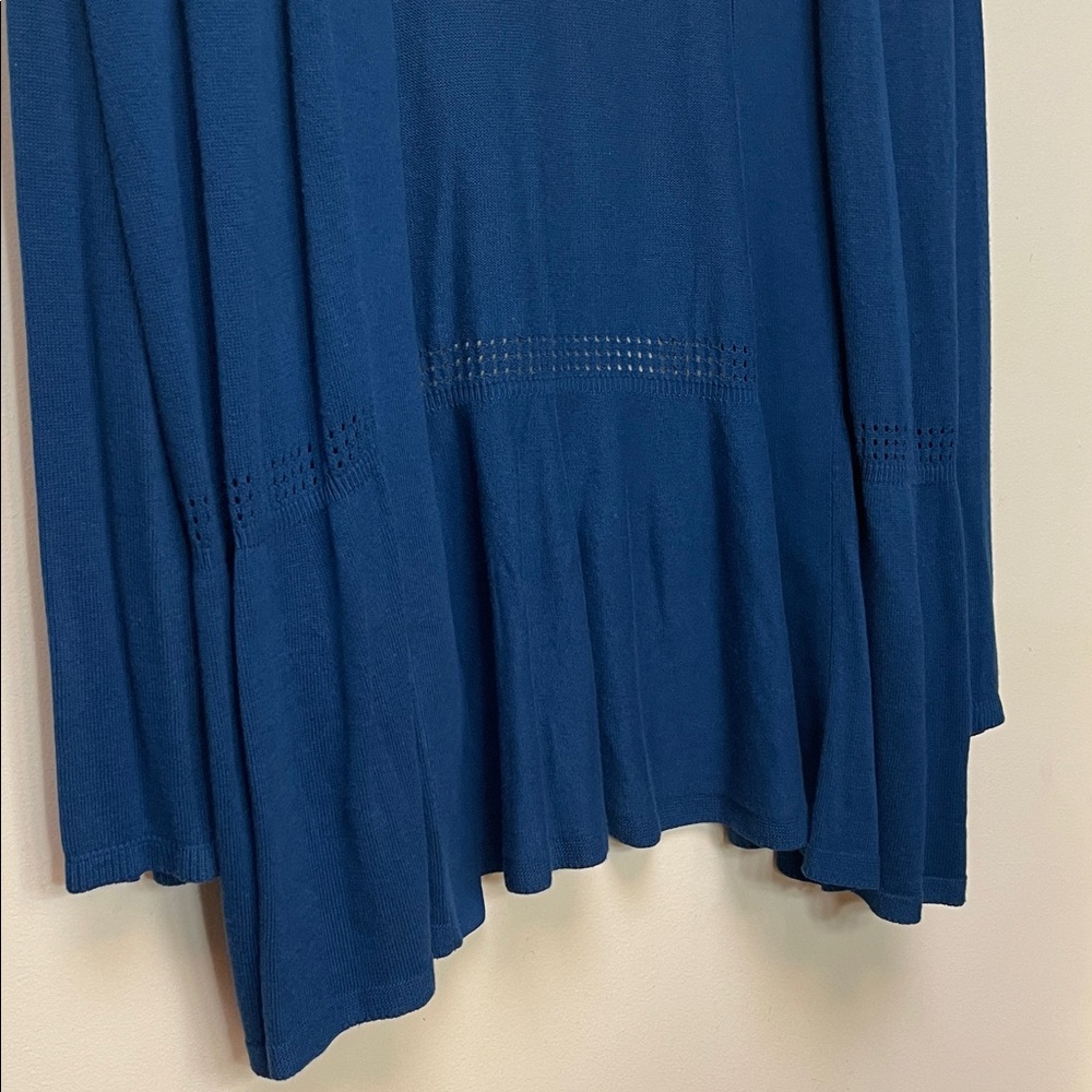 Basic Editions Teal Open Front Cardigan - Picture 8 of 9